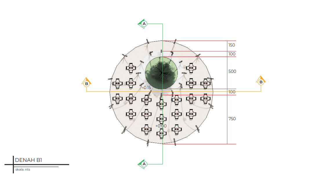 Gunaksa Foodcourt - Architectural Design Studio 6-25