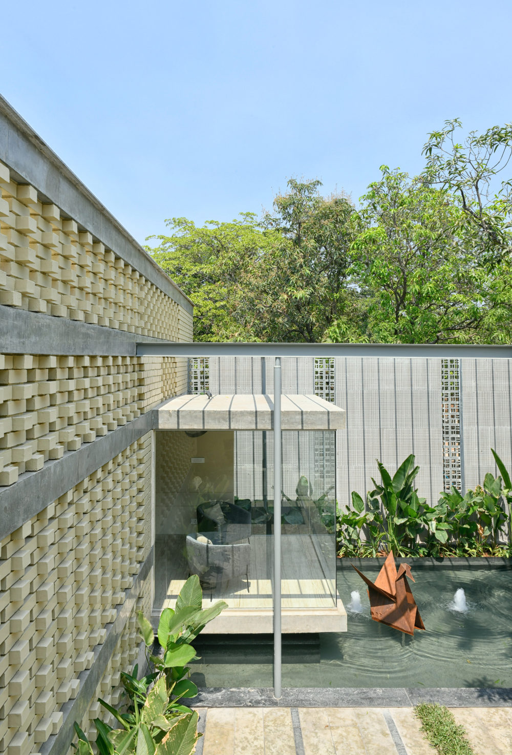 砖面具的房子 · 印度 Hyderabad 的退休住宅设计丨Baba Sashank,Vindhya Guduru-35