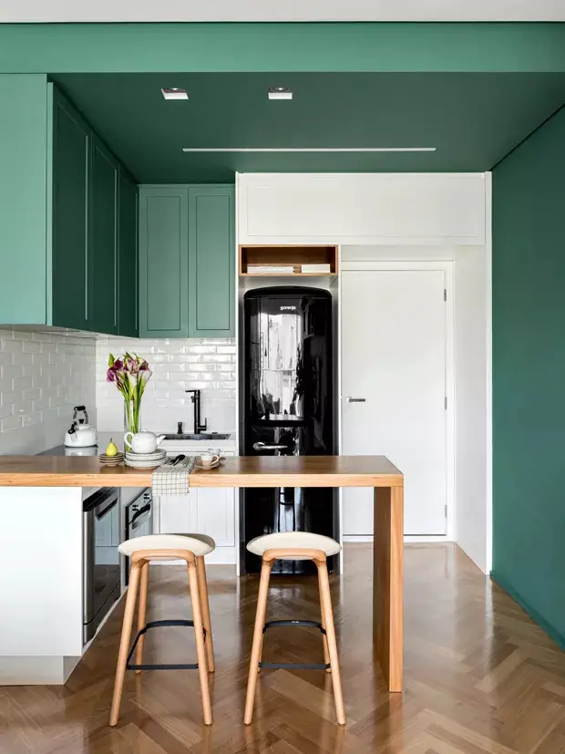 绿意盎然的巴西 44 平米公寓 | 自然元素打造清晰空间-2