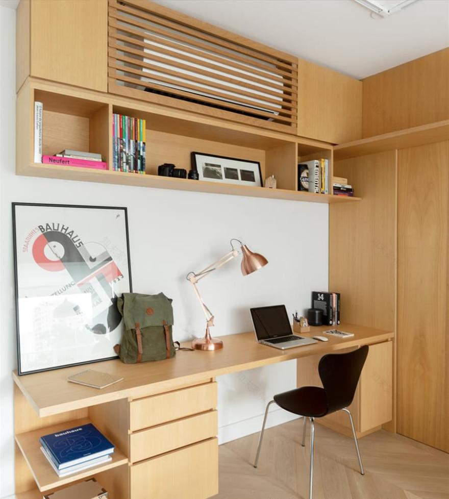 巴西 SP 公寓 | 极简线条与色彩的完美融合-3