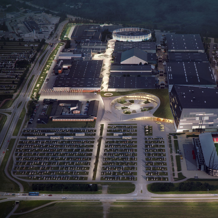 丹麦最大展览中心设计亮相,绿色景观与活动广场相映成趣-3