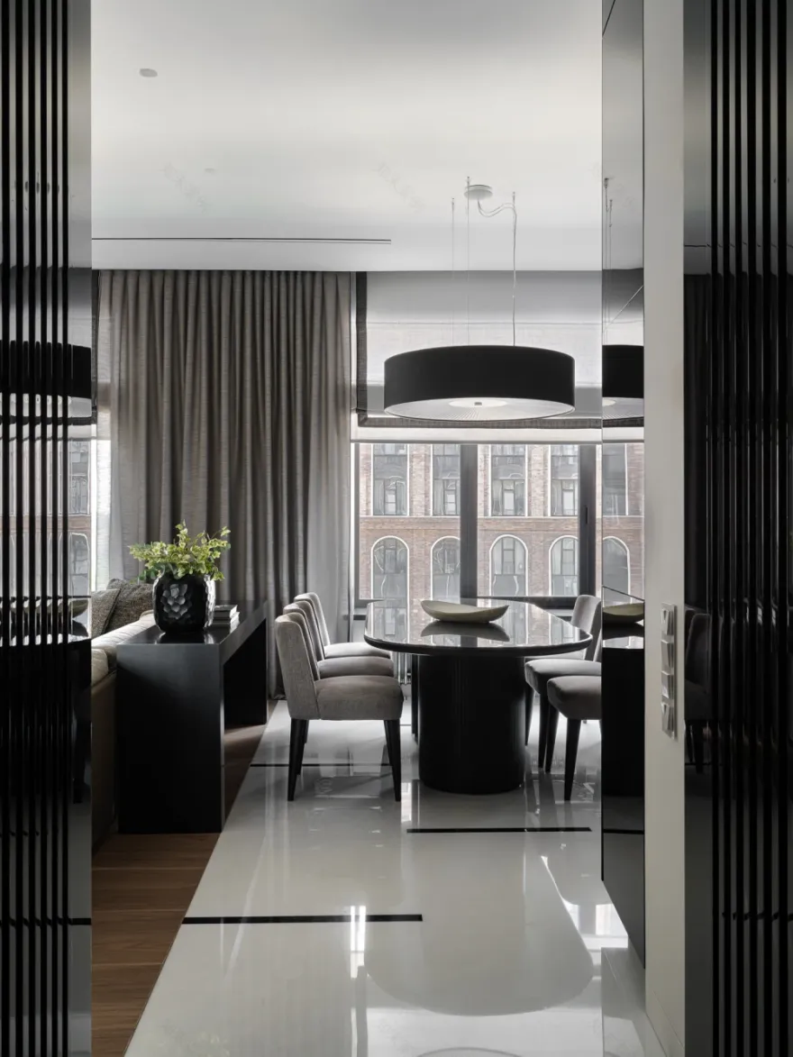 莫斯科140平米家庭公寓非时效性风格室内设计丨俄罗斯莫斯科-15