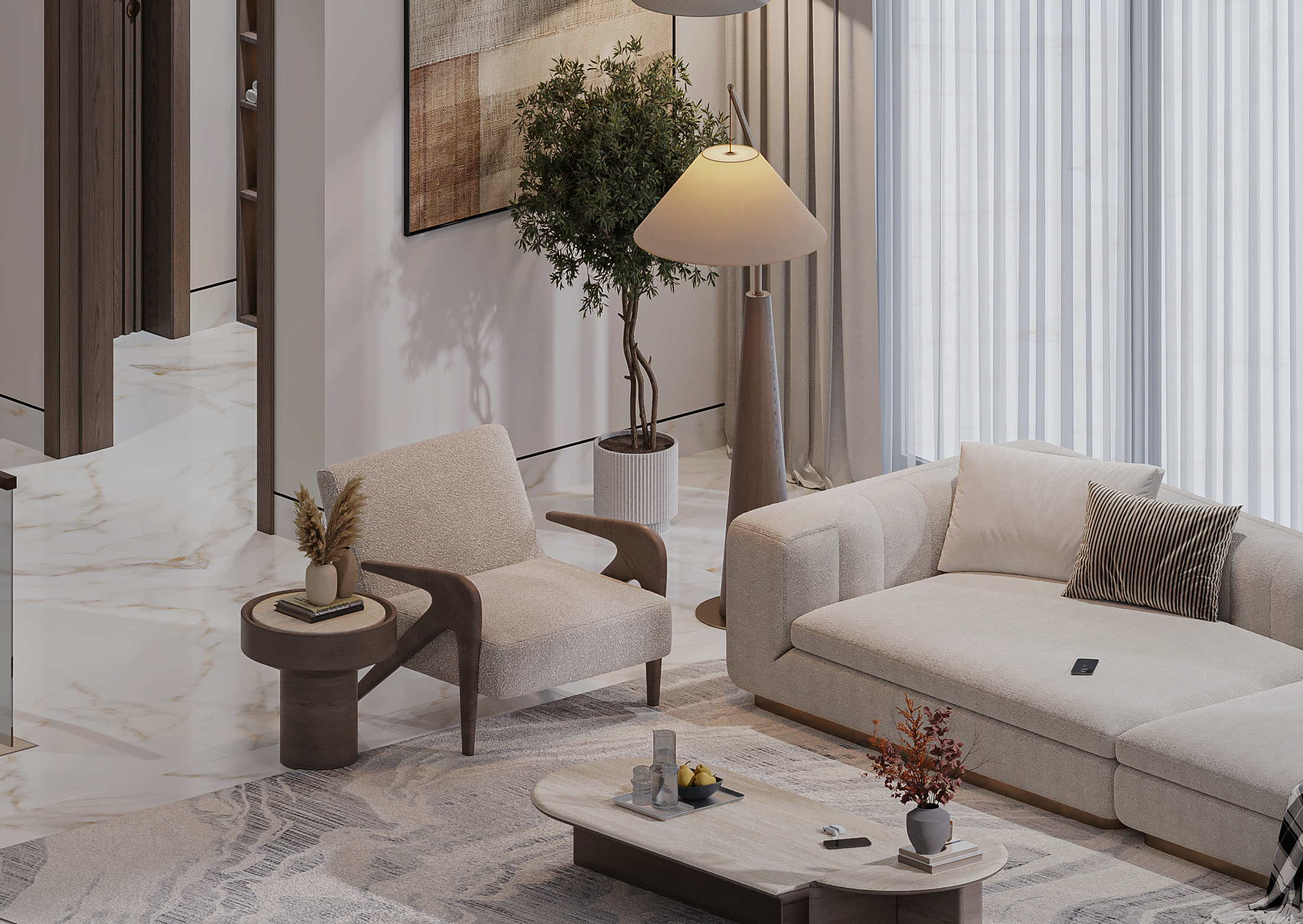 Modern Roof Floor ( Living , Dining , Kitchen )-11