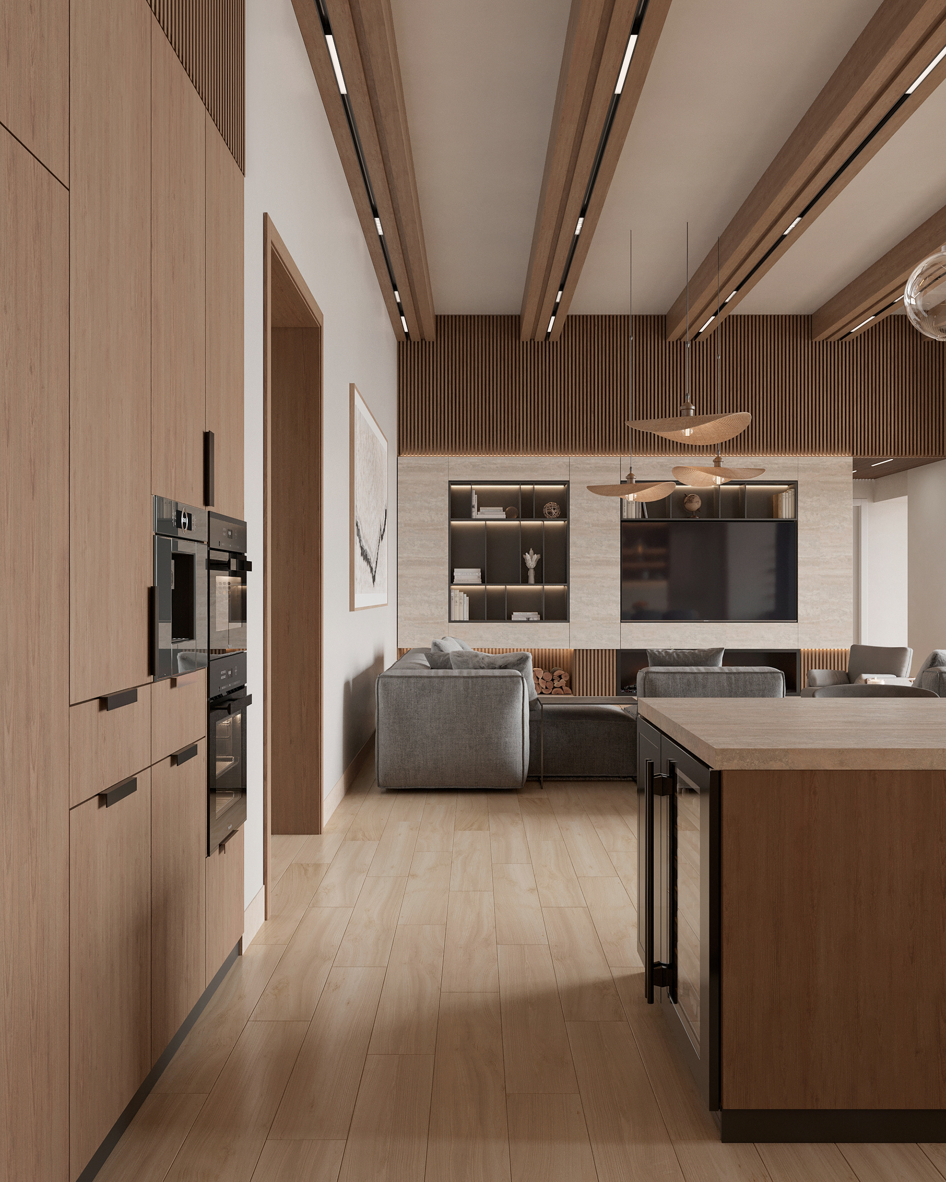 Open Kitchen and Dining Space-1