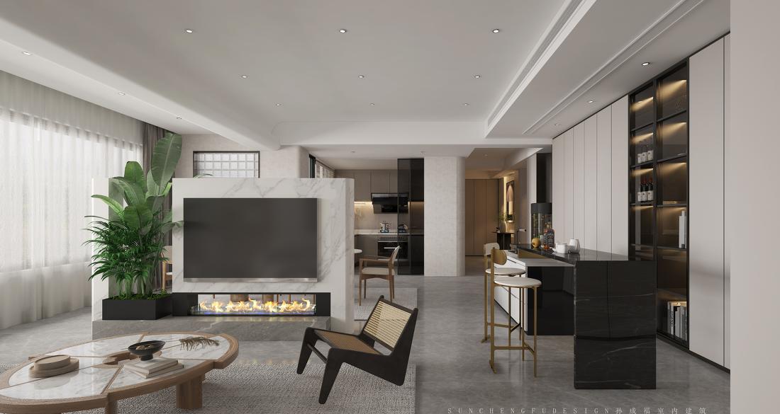 现代简约跃层设计|孙成福-4