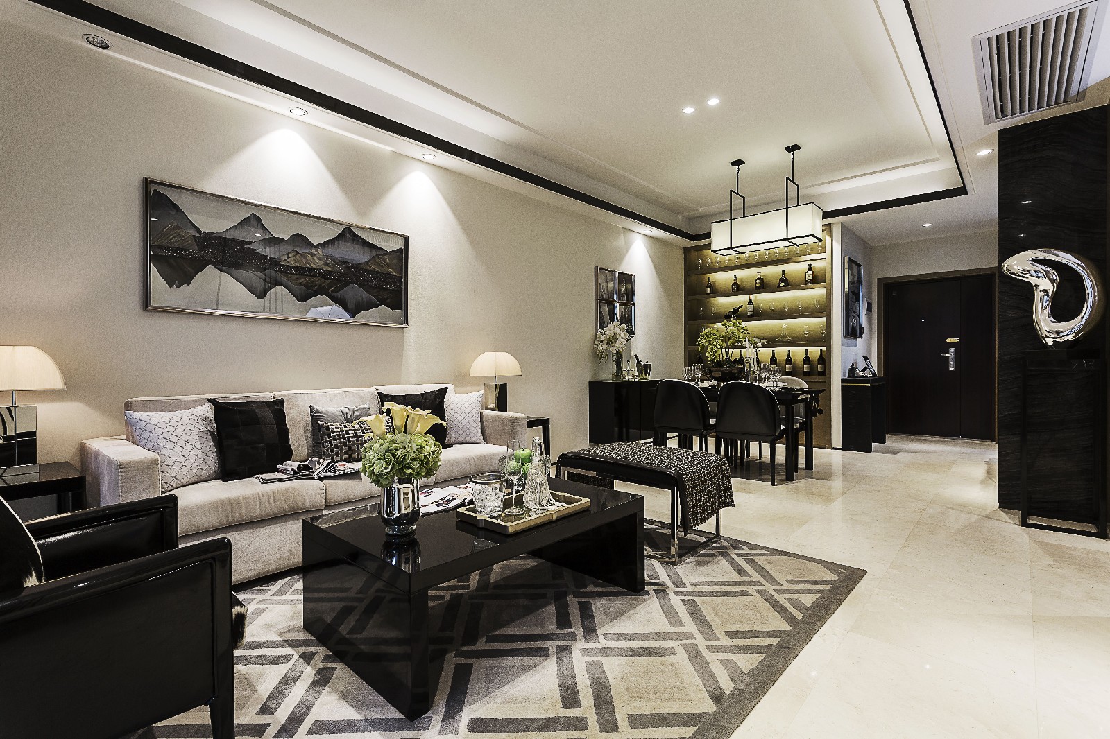 122㎡泰和泽盛中心城样板房  深圳市海大装饰-5