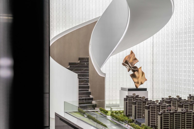 弘阳常州遥观售楼处——“水”主题景观室内设计-3