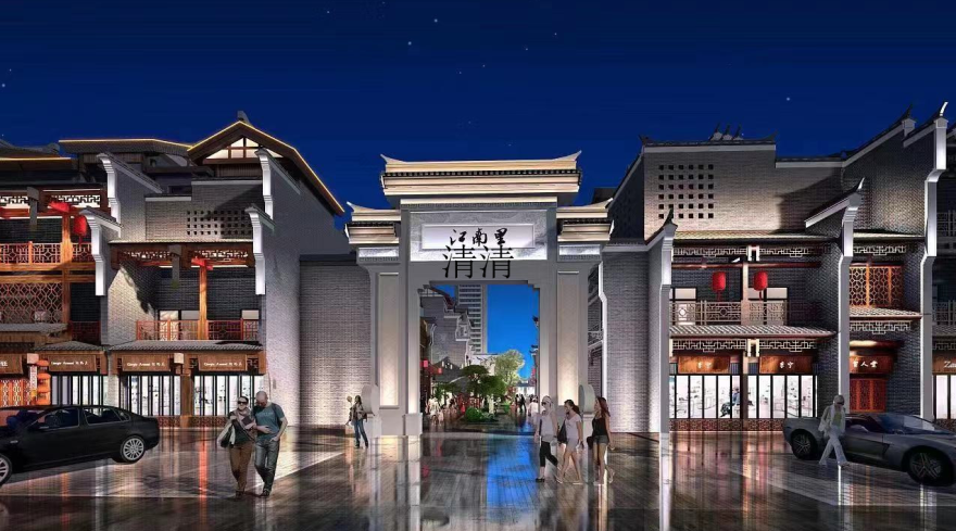 江南古街诗意亮化设计-16