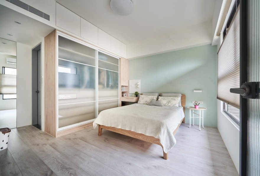 乐创空间设计 | 原木色浅蓝打造舒适生活-21