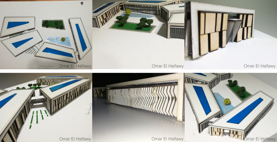 ALAMEIN UNIVERSITY(总体规划+工程学院大楼)丨埃及丨艾斯尤特大学建筑系-13