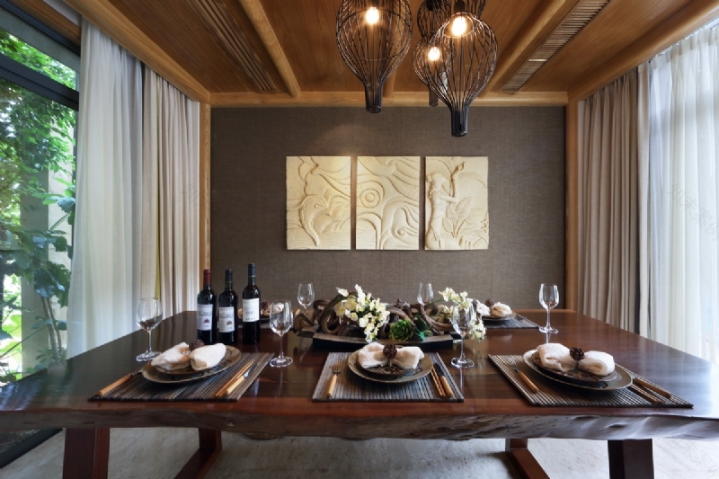 墨客设计 海南诺德·丽湖半岛一期E2别墅 新黎族风情-10