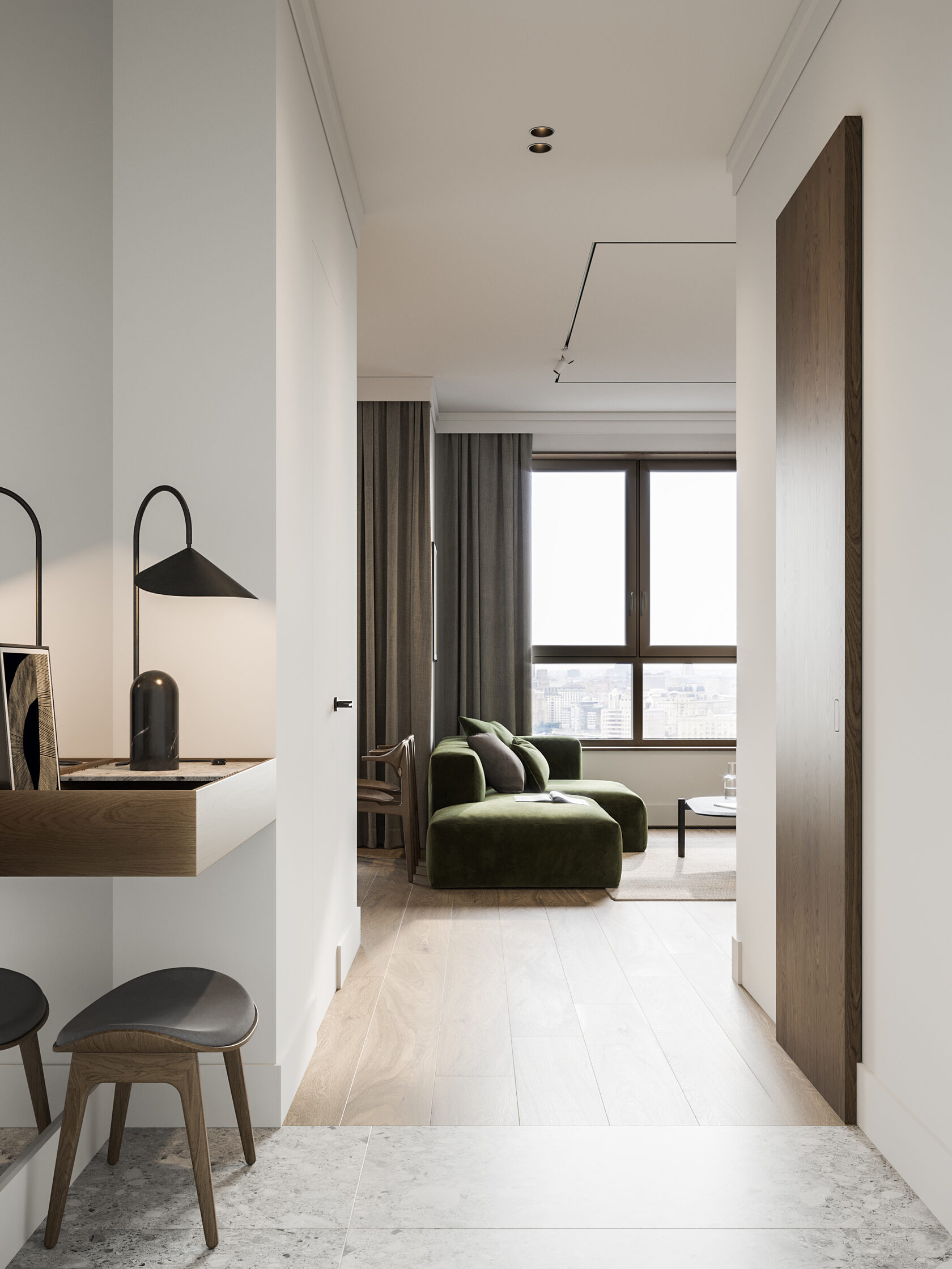 清爽原木风公寓设计 简洁的雅致！-0