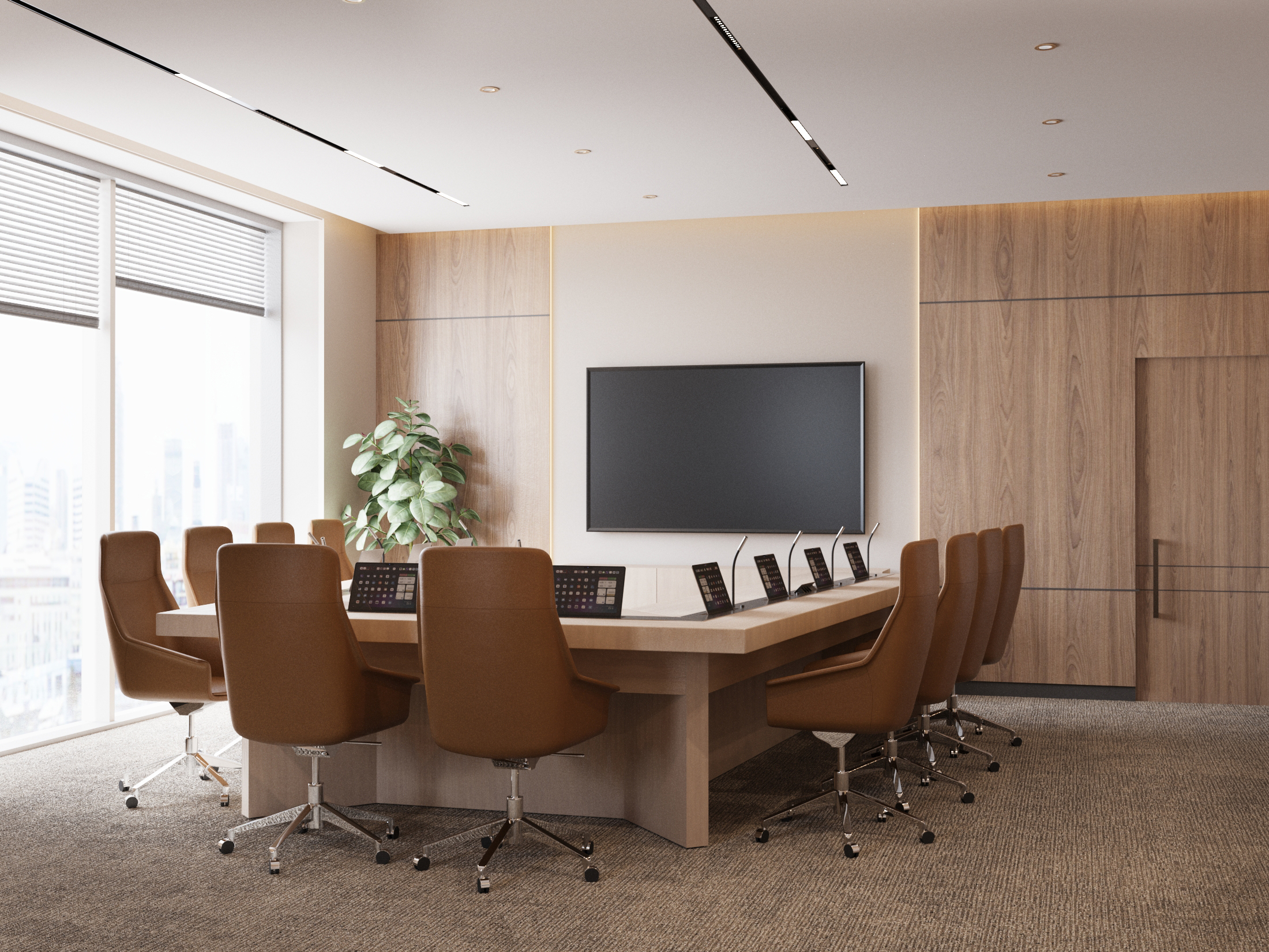 正式会议室室内设计丨沙特阿拉伯-4