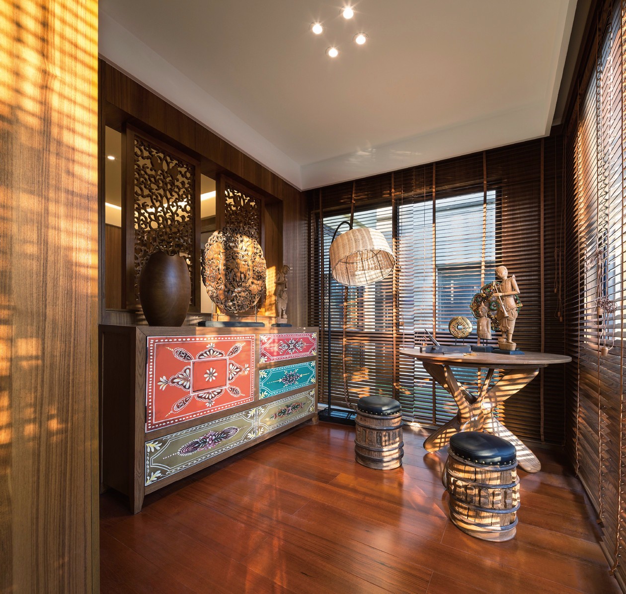 90㎡东南亚风昆明东盟森林B2户型示范单位 5+2设计-12