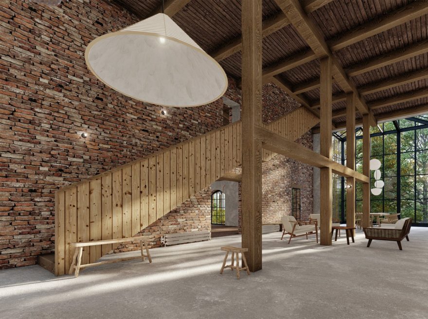 Kula Młyn村磨坊改造为收养家庭住宅丨格但斯克美术学院室内建筑系Weronika Kuźma-35