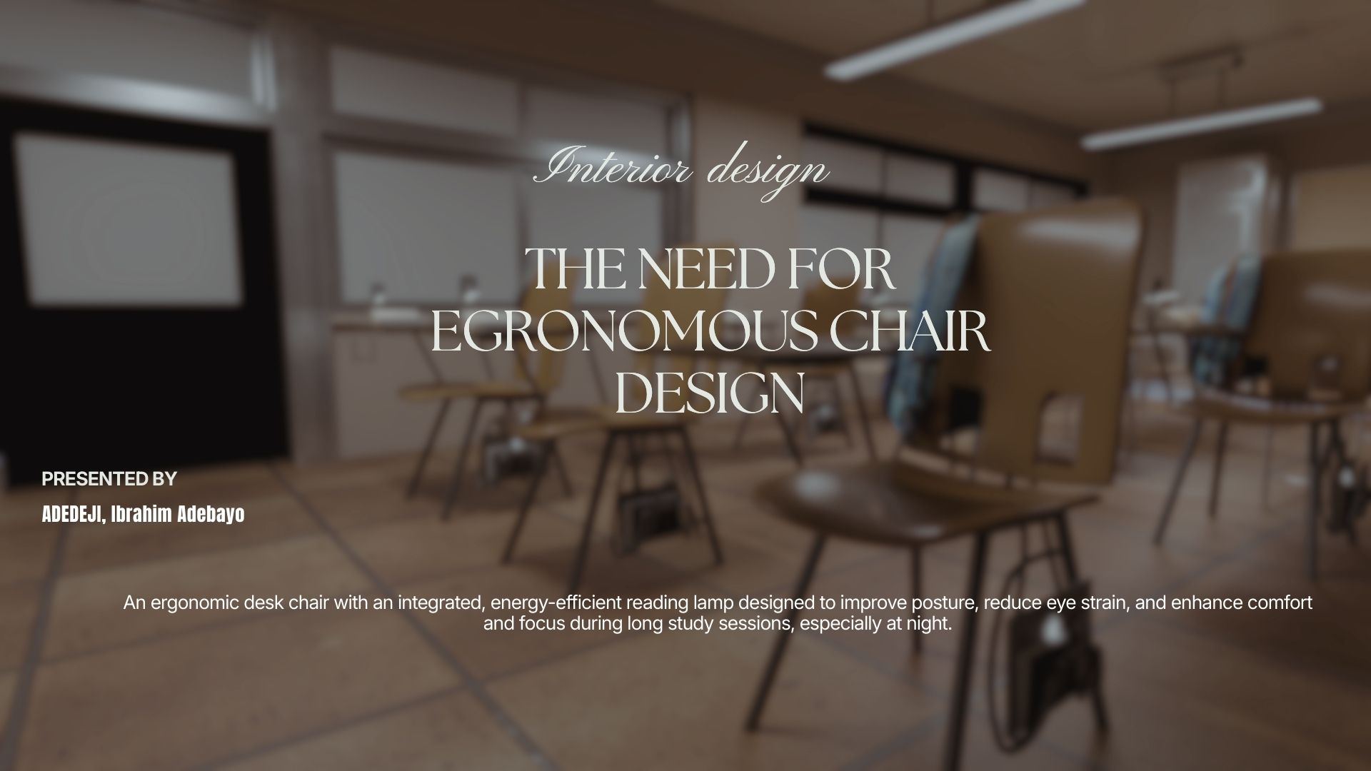 The need for egronomous chair design-0