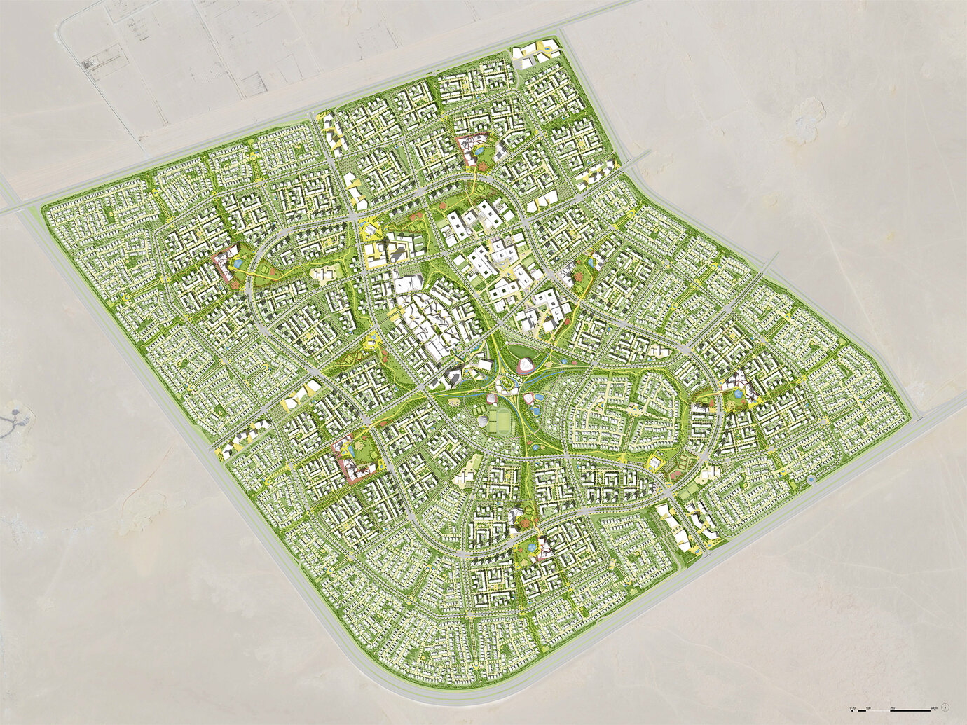 Freiraumplanung Badya City -5