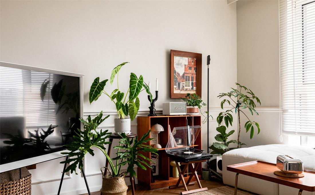 复古绿调优雅独居-12