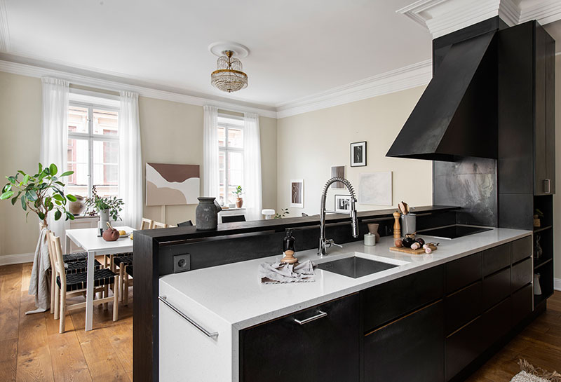 斯德哥尔摩历史古城中的时尚米色公寓-18