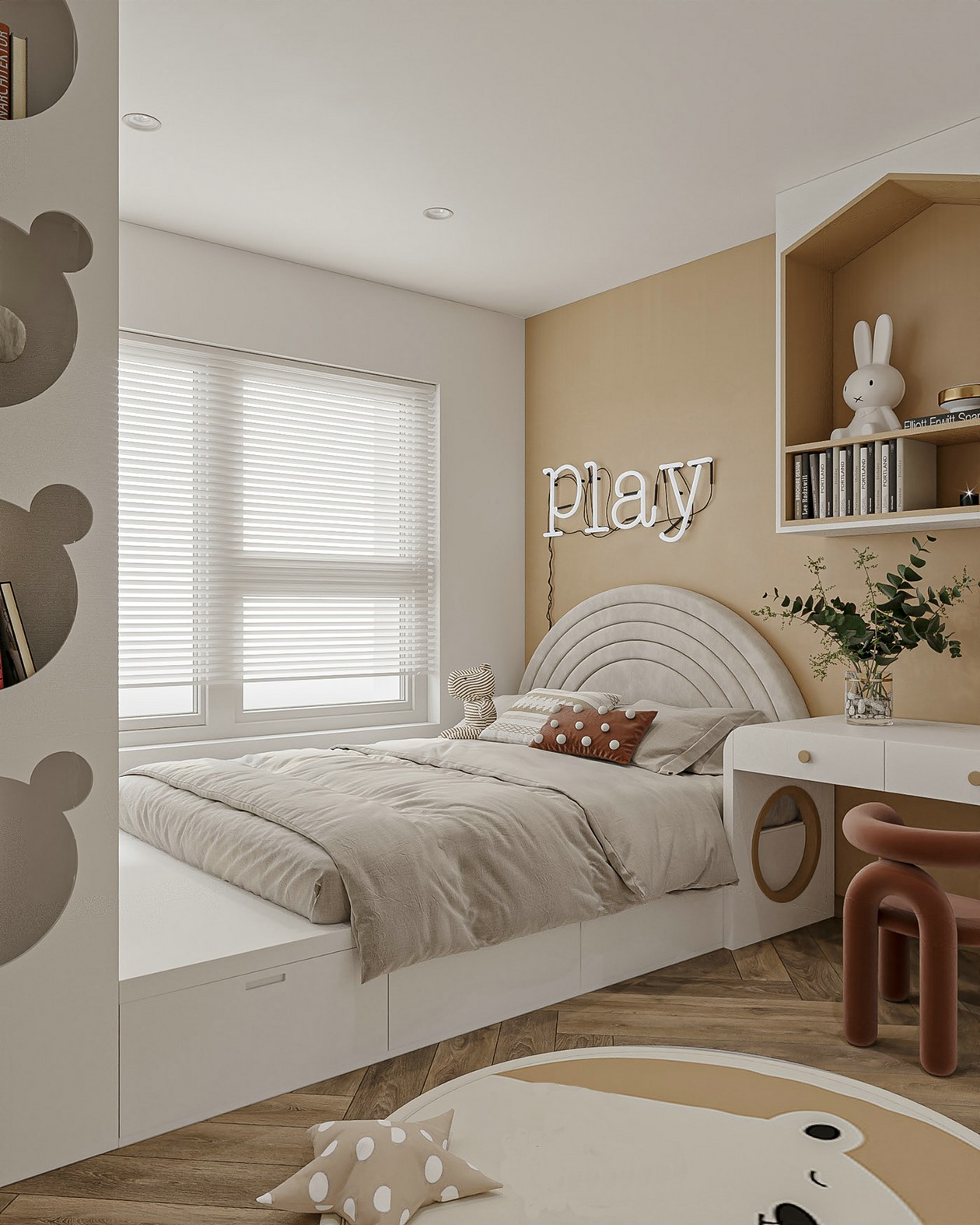 原木与白色住宅-16