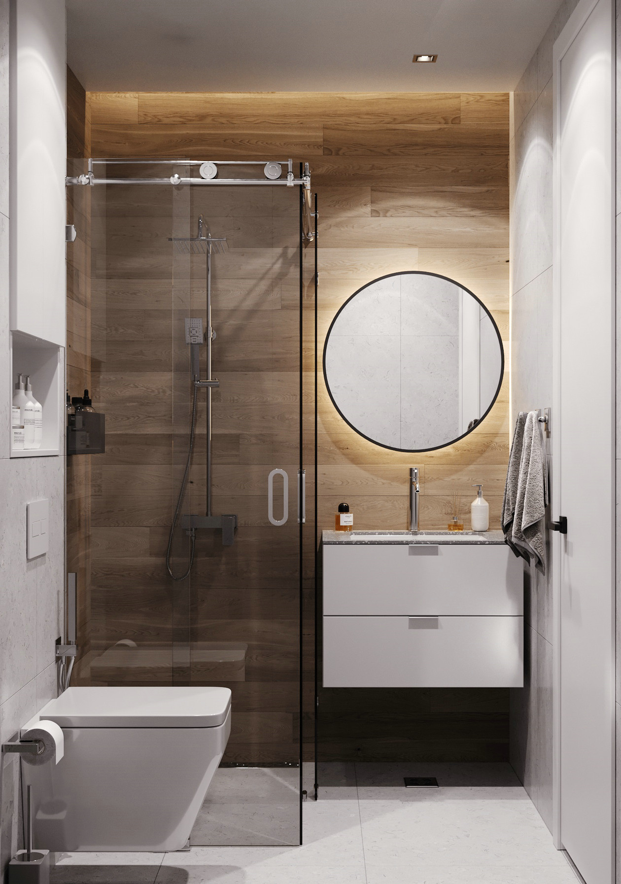 原木+绿色 大胆色调塑造个性空间-24