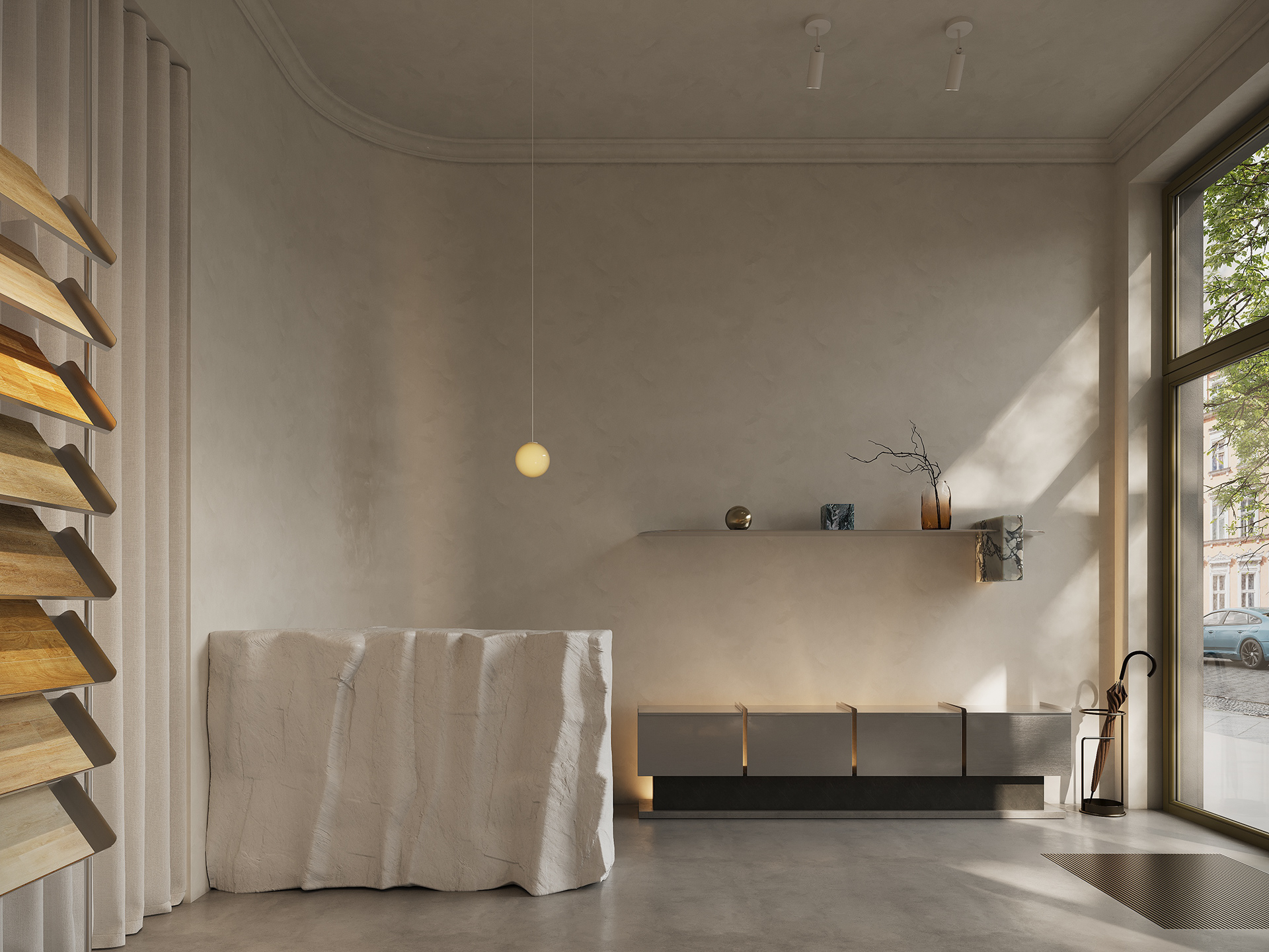 天然饰面材料展厅丨德国柏林丨Mosolova Valeria-11