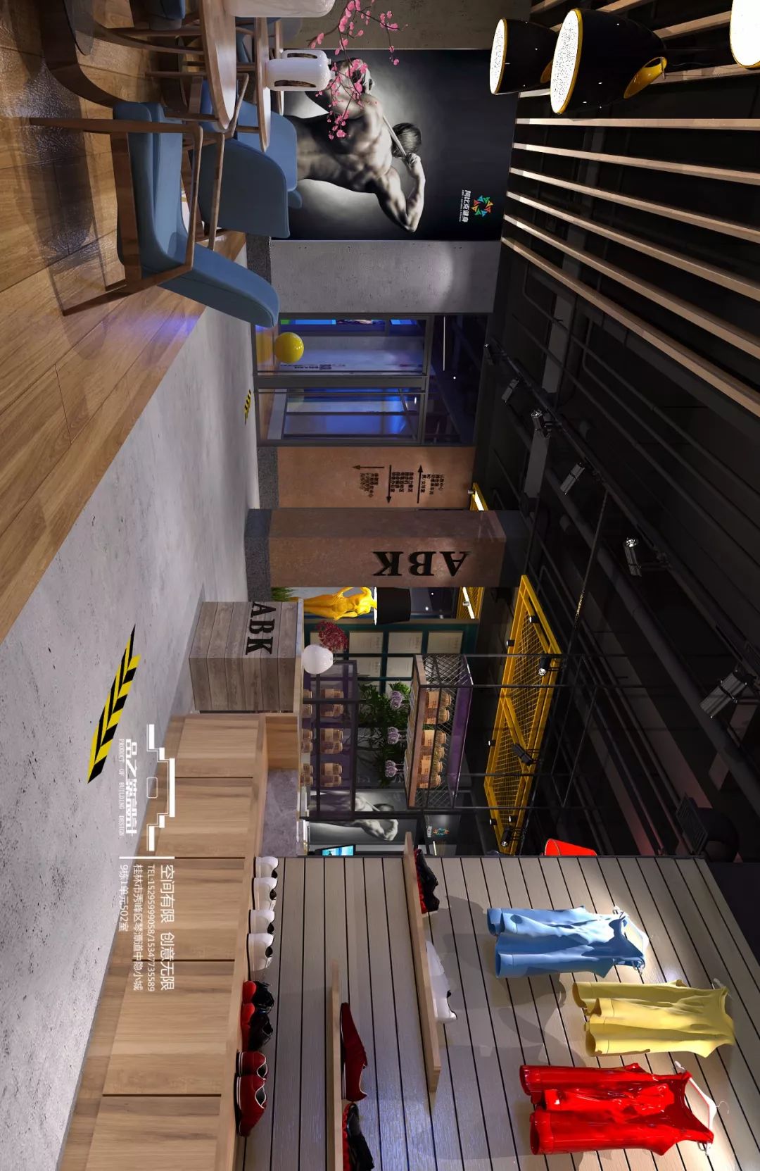 阿比克健身会所-- 金桂国际店 | 现代工业风融入春意盎然-19