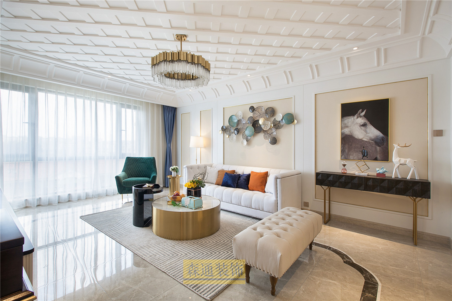 昆明海埂悦府轻美风格三室两厅设计-8