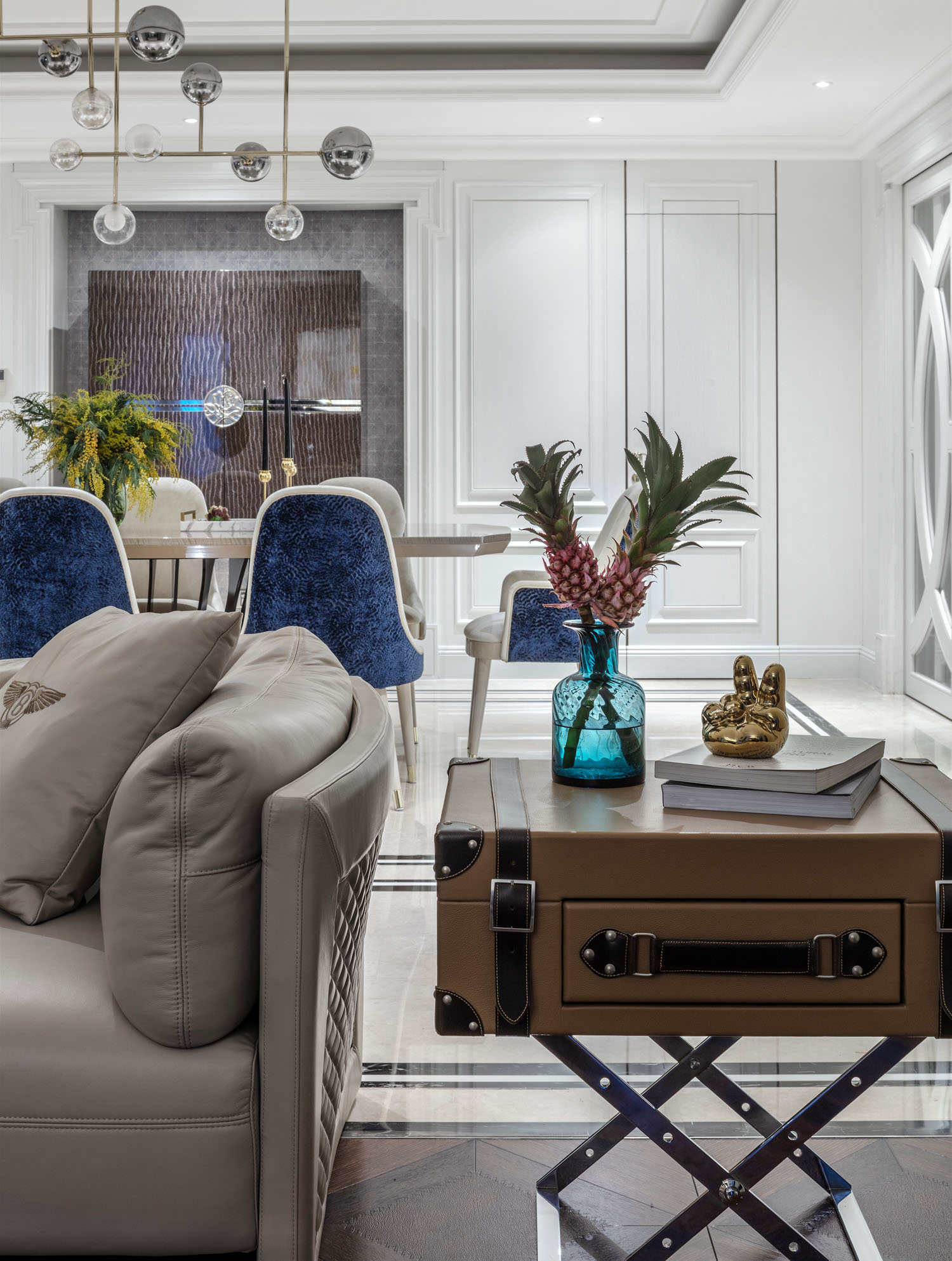 上海黄埔滩名苑 320 平米轻奢空间设计-22