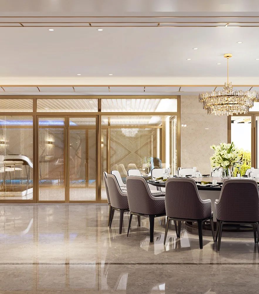 独栋别墅,1700㎡北京丽宫,典雅与现代交融之美丨中国北京丨方鲲国际设计事务所-13