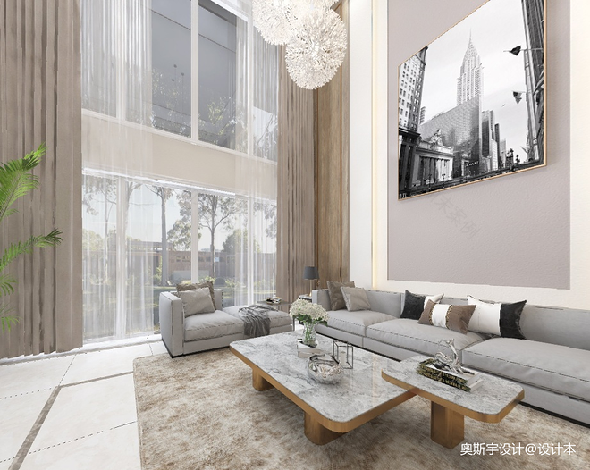 别墅豪宅350平米装修案例-24