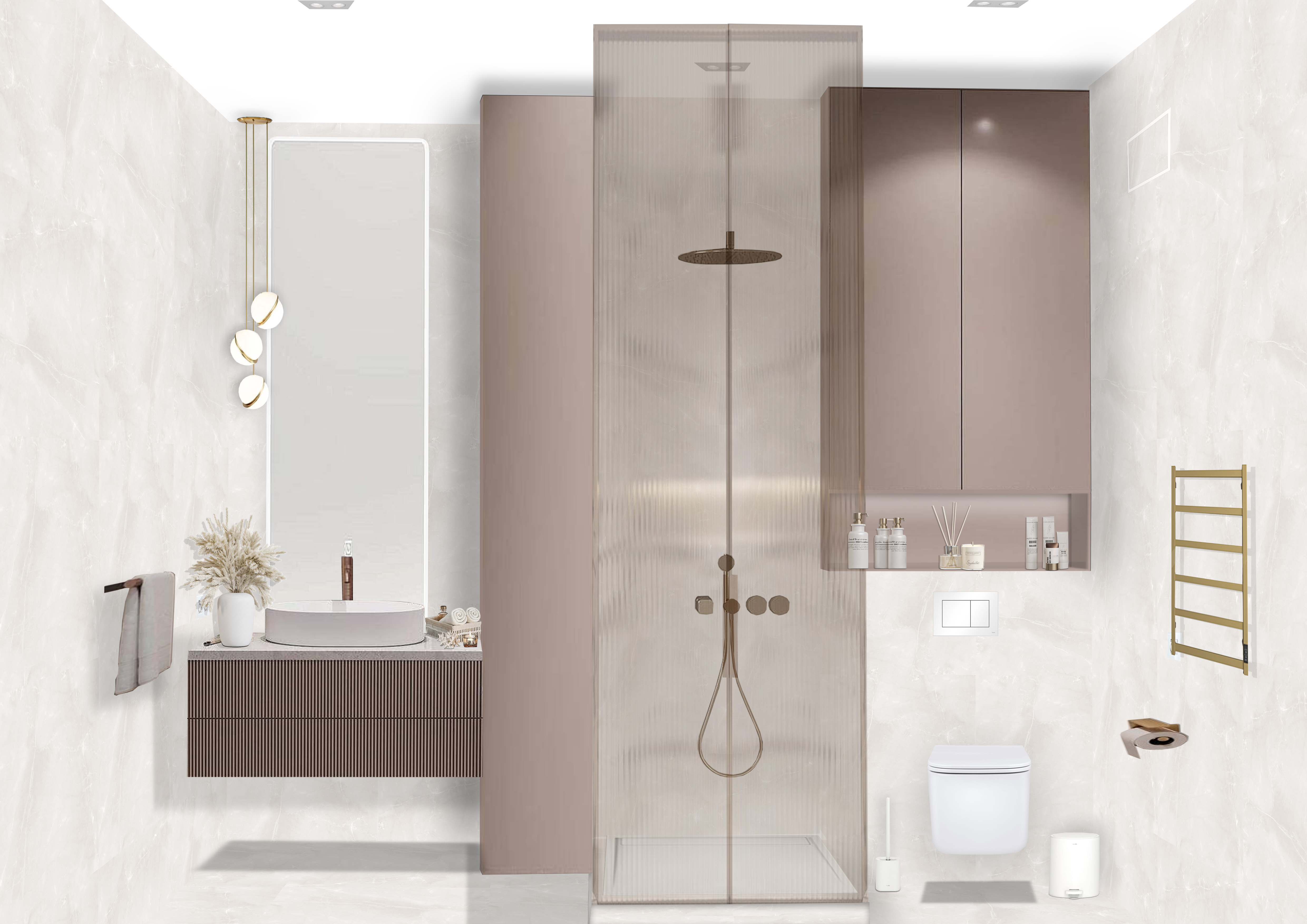 四居室公寓设计项目丨俄罗斯莫斯科丨EKATERINA OSEPCHUK-35