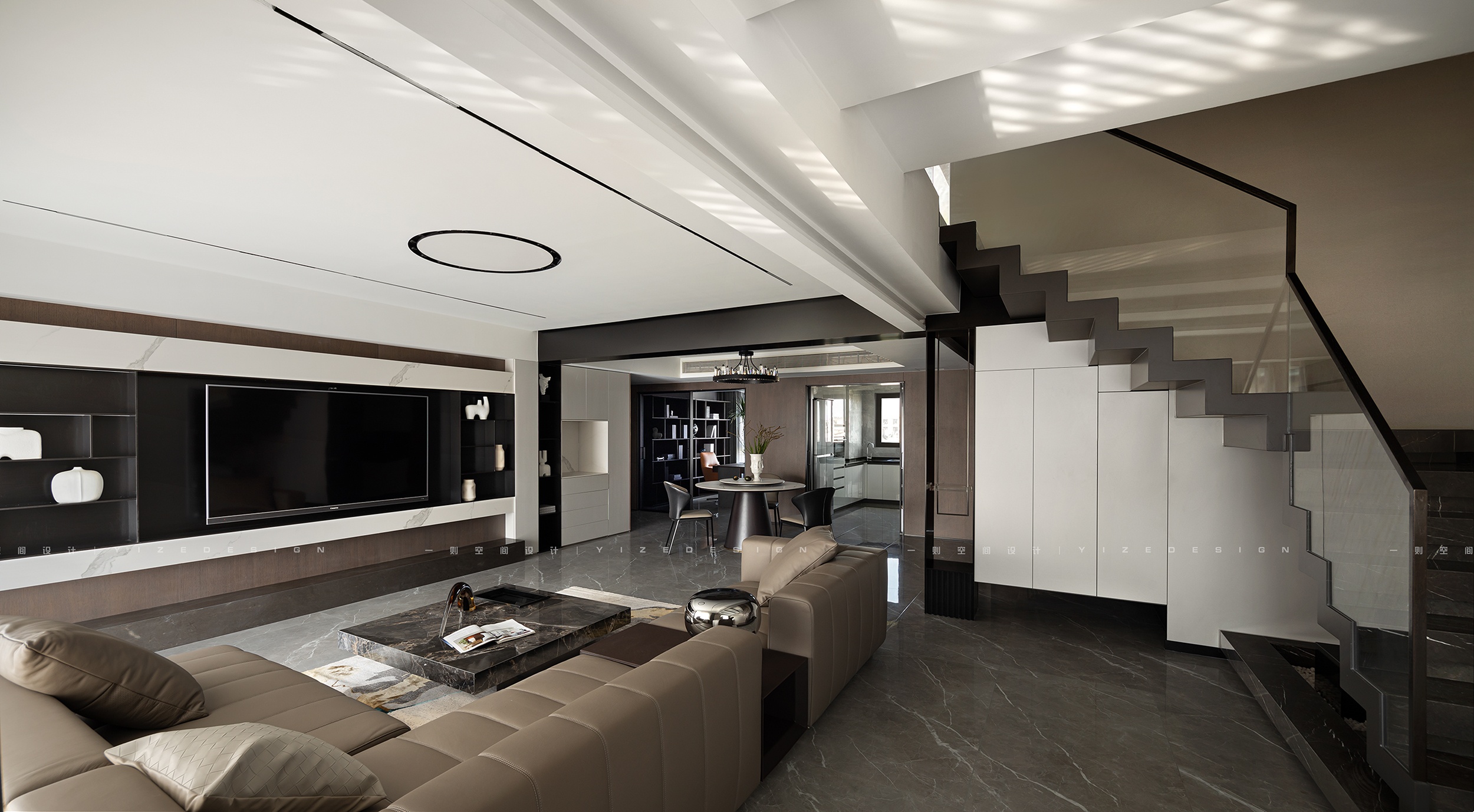 杭州现代黑白跃层住宅丨中国杭州-29