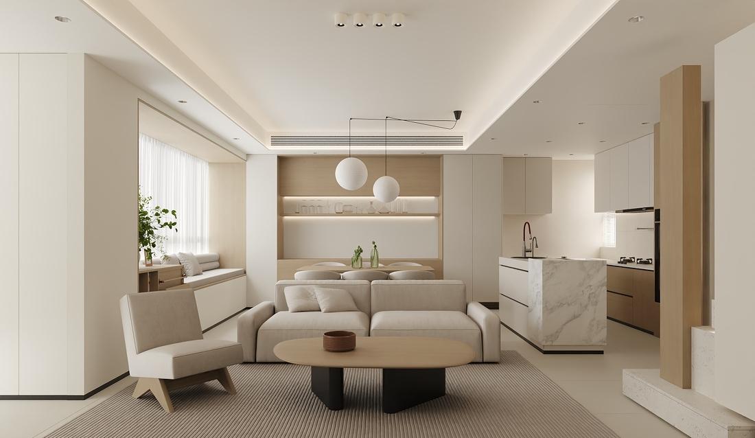 原木极简风跃层-2