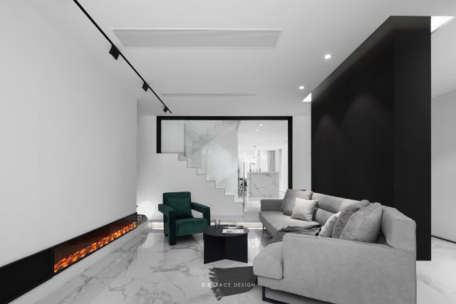 《视界》空间设计 | 辰夏作品,黑白灰世界的温馨与放松-17