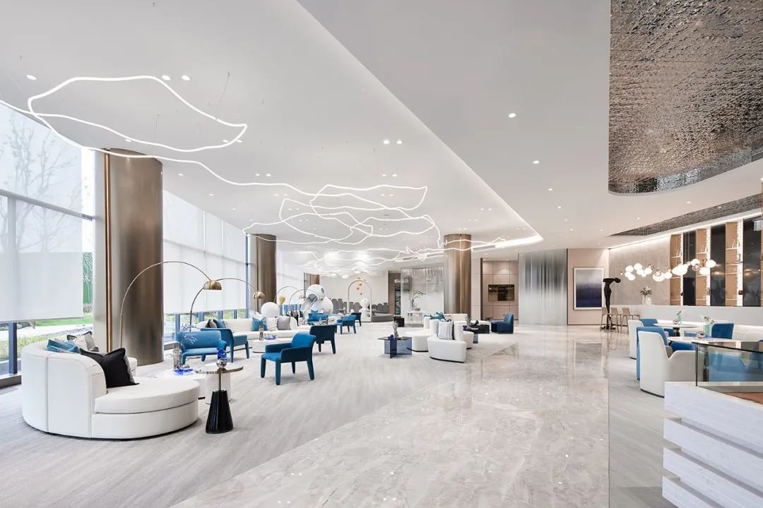 江苏盐城大丰生活美学艺术馆 | 虚实之间的蓝色梦境-47