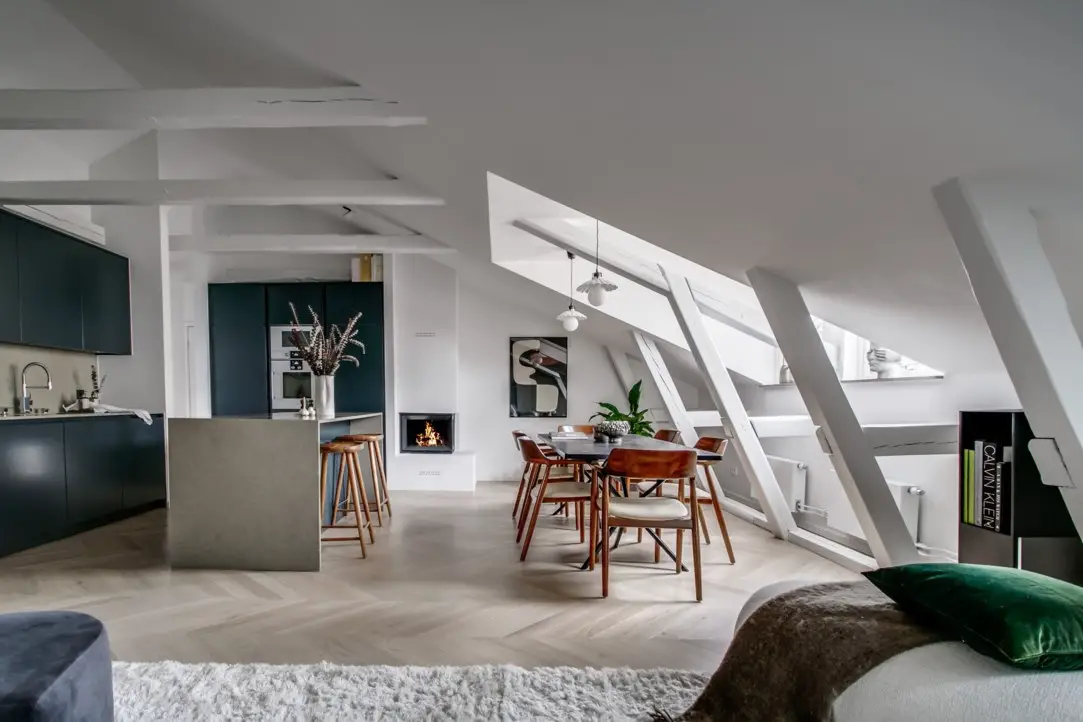斯德哥尔摩独特 75m2 公寓，古老建筑中的现代温馨家园-7