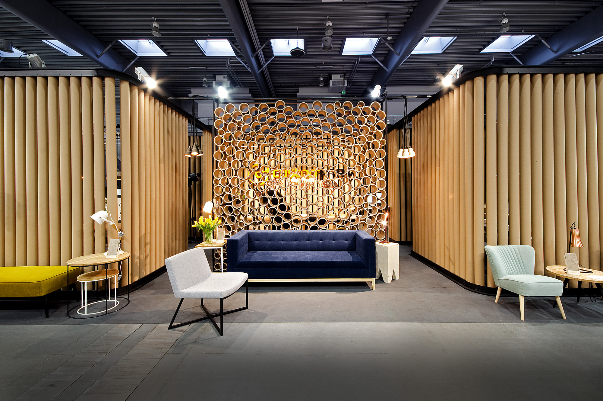 生态纸管打造的中欧最大家具展 50 平米展厅-2