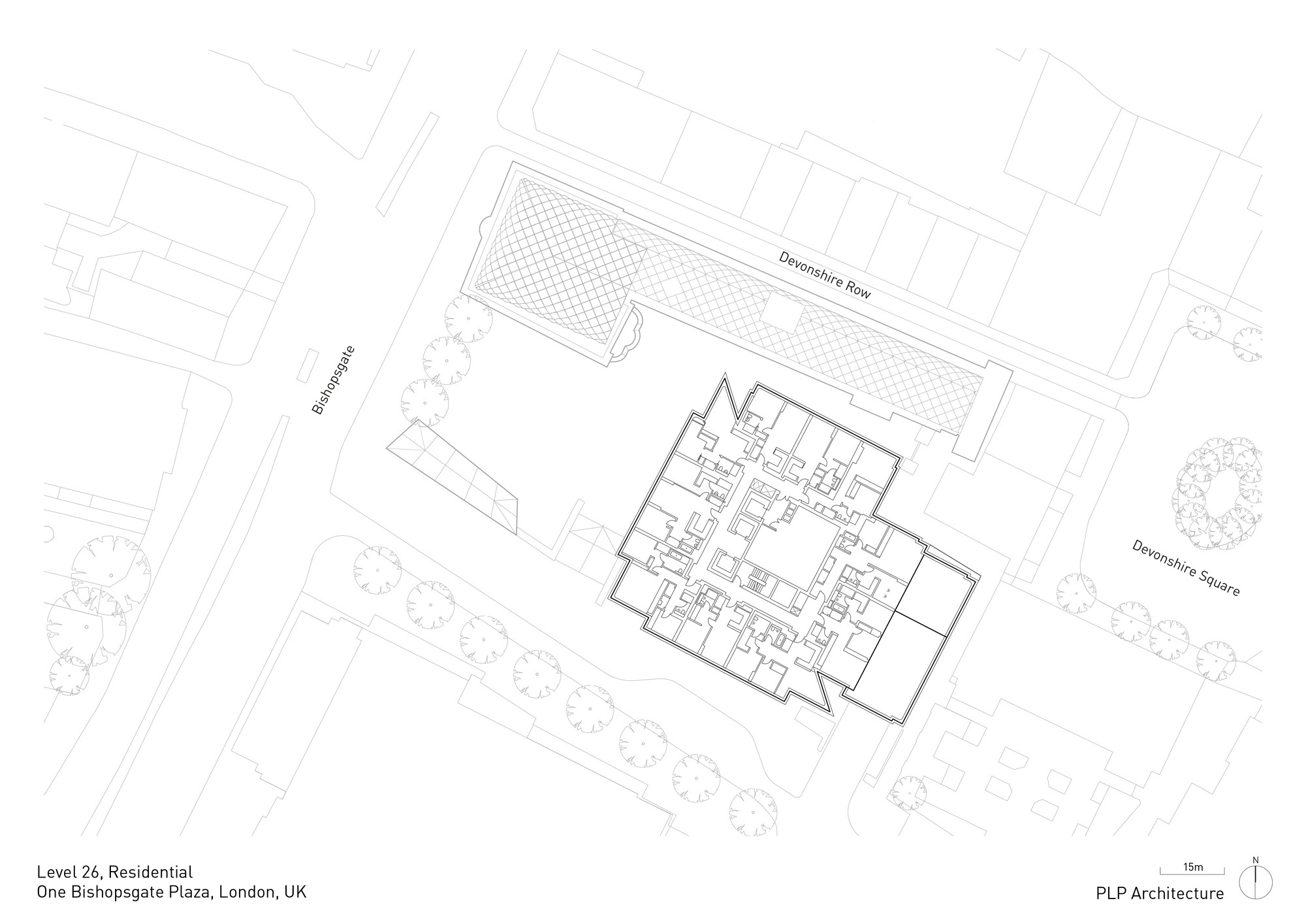 毕晓普门广场一号丨英国伦敦丨PLP Architecture-50