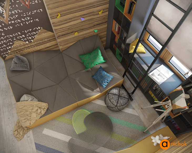 Artichok 民族风室内设计（基辅 penthouse 案例）丨乌克兰基辅-34