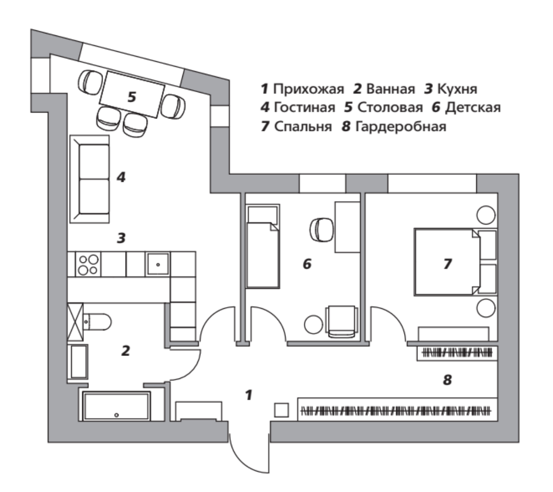 预算型61㎡出租公寓室内设计丨俄罗斯莫斯科丨设计师阿纳斯塔西娅·布兰特-22