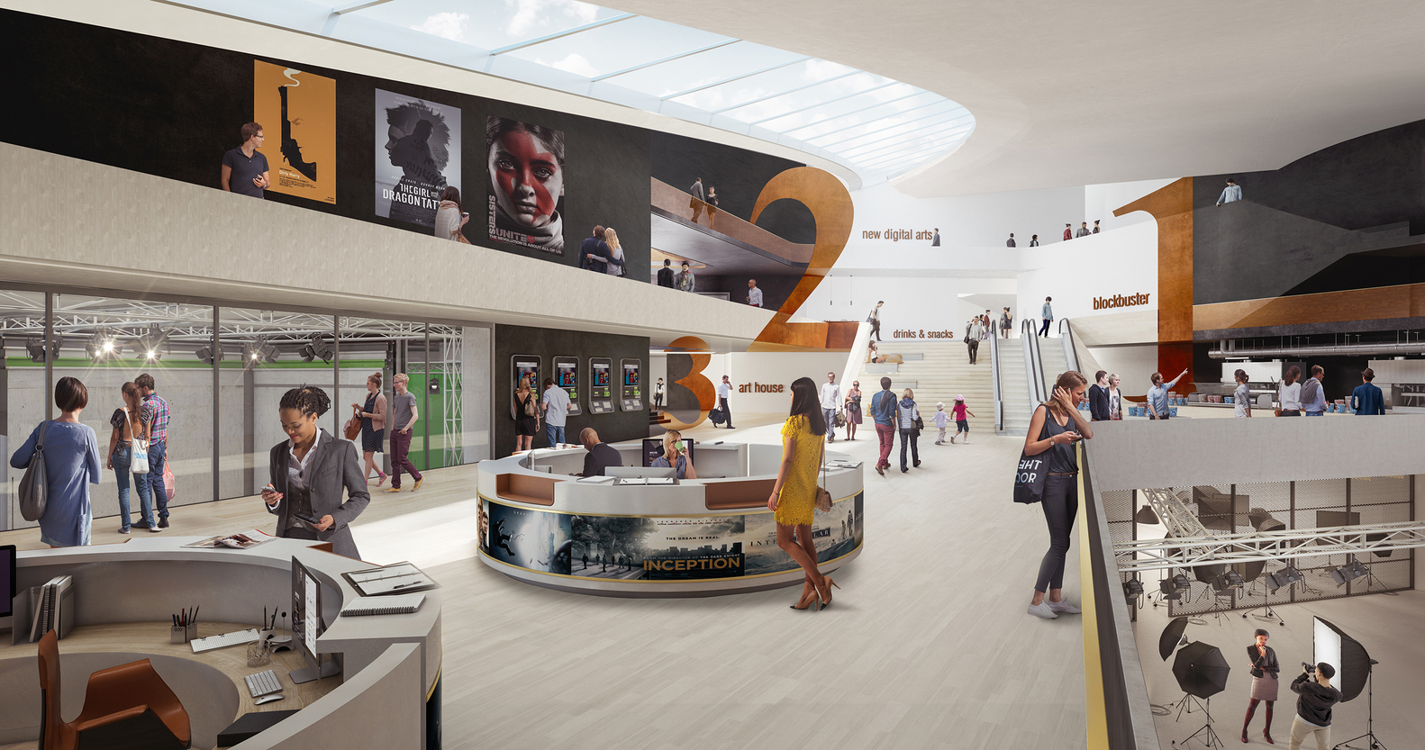 UNStudio Wins Frances Largest Private Architecture Competition for Cultural Cinema Center in EuropaCity-5