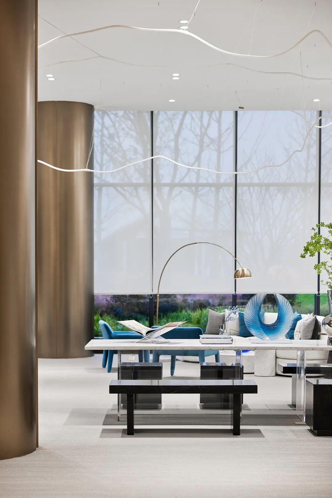 江苏盐城大丰生活美学艺术馆 | 虚实之间的蓝色梦境-57