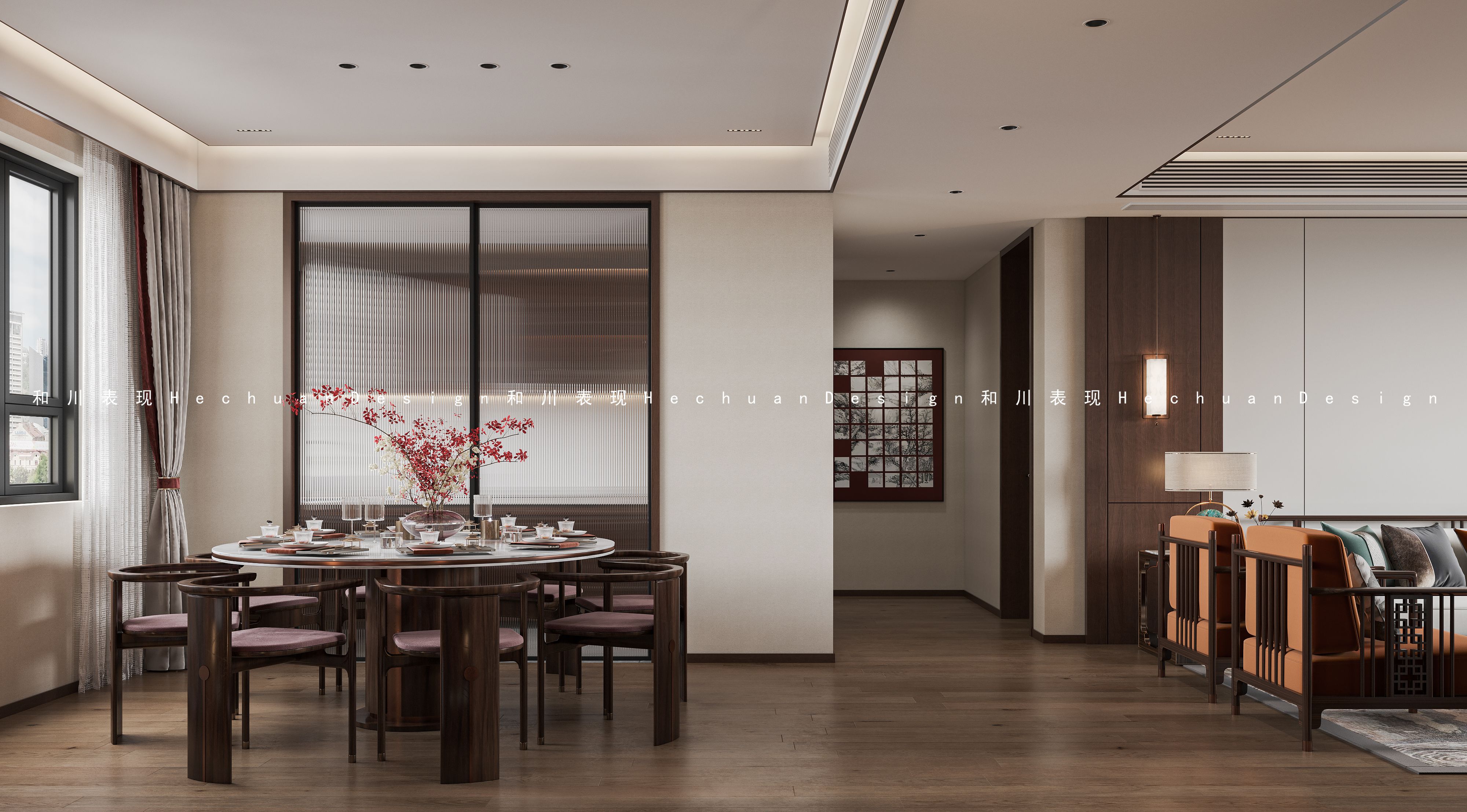 和川高端表现 | 新中式别墅-10