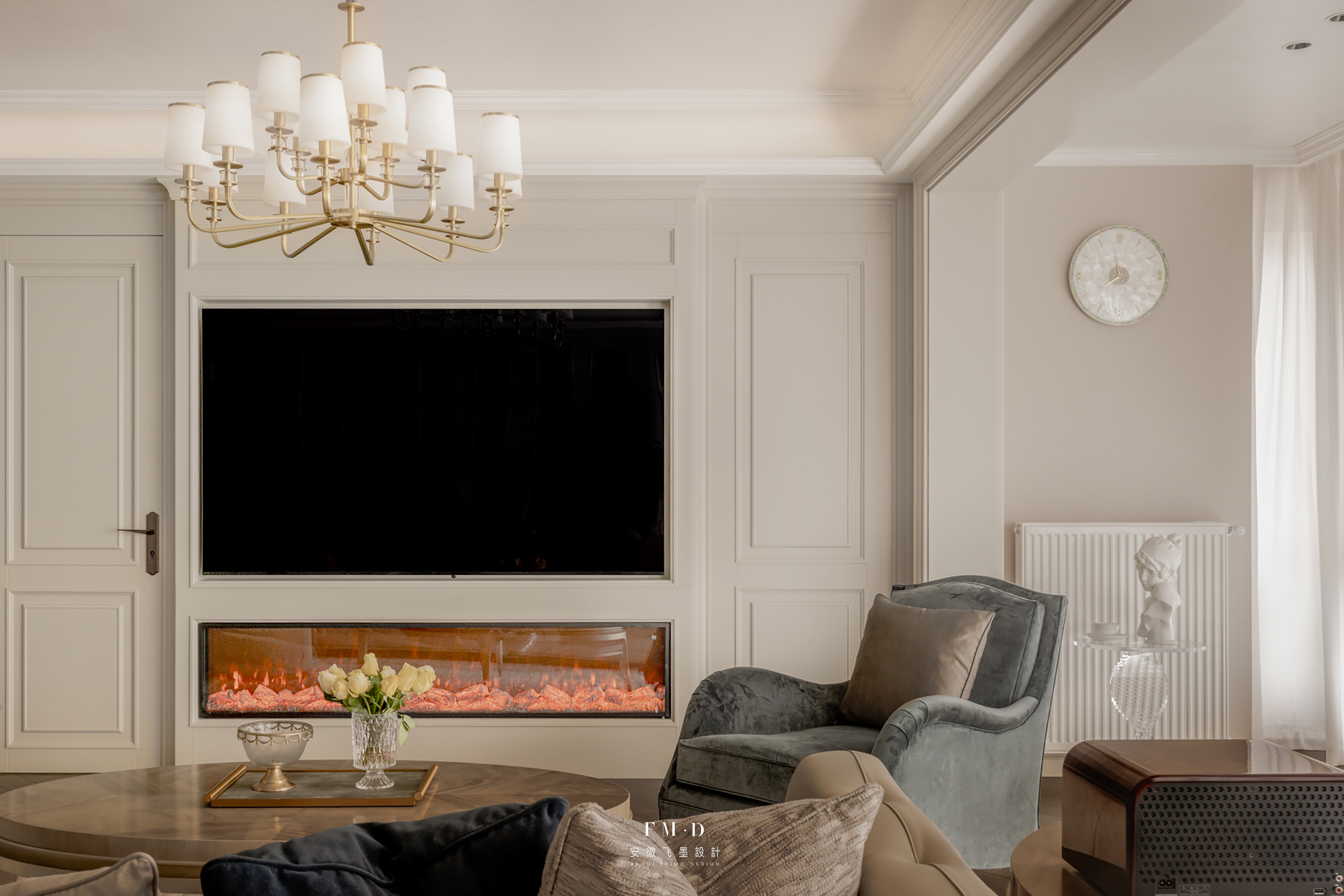 170㎡大平层美式风设计丨中国合肥丨飞墨设计组-31