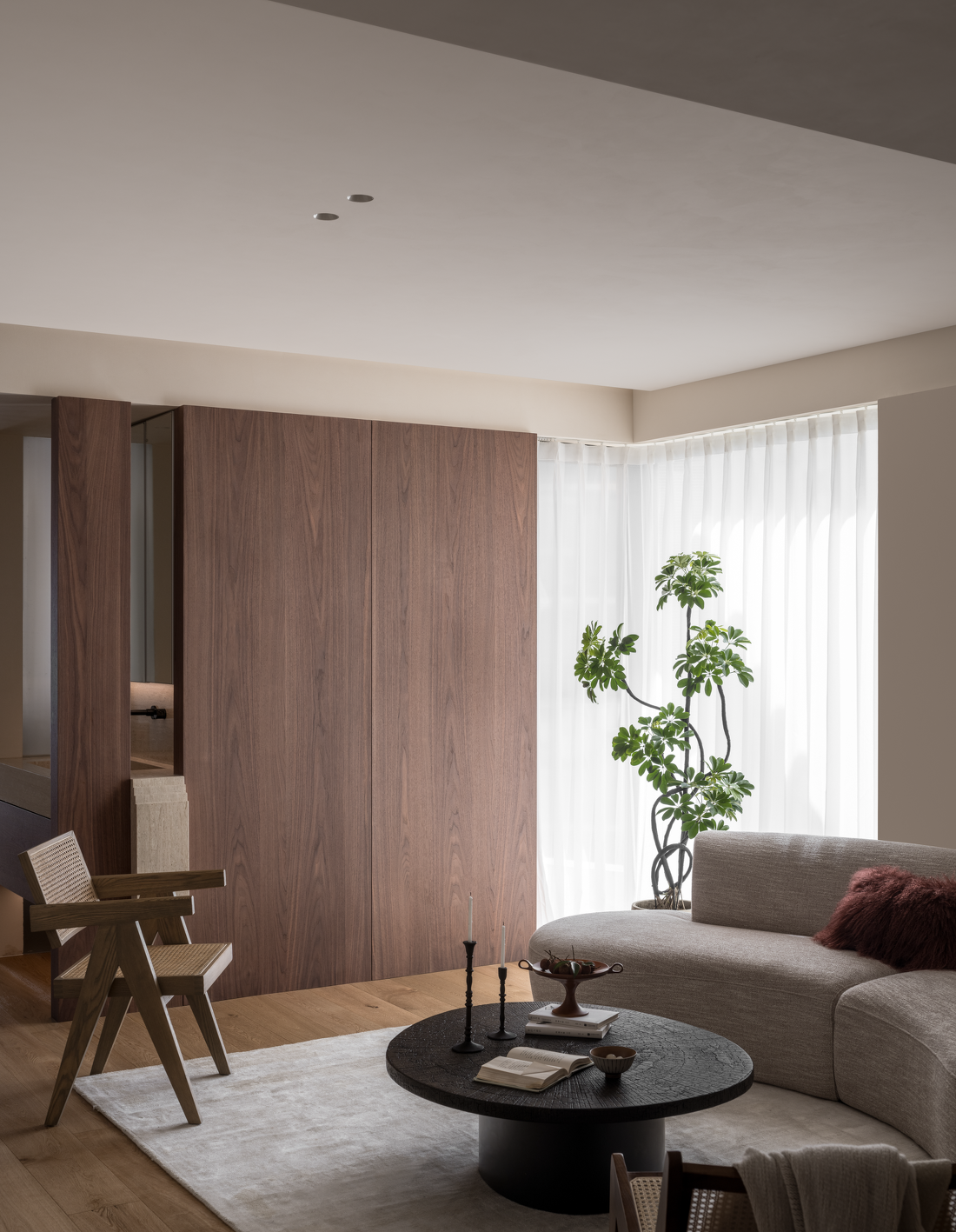 LDK联动造洄游动线,温暖的木质极简家-22