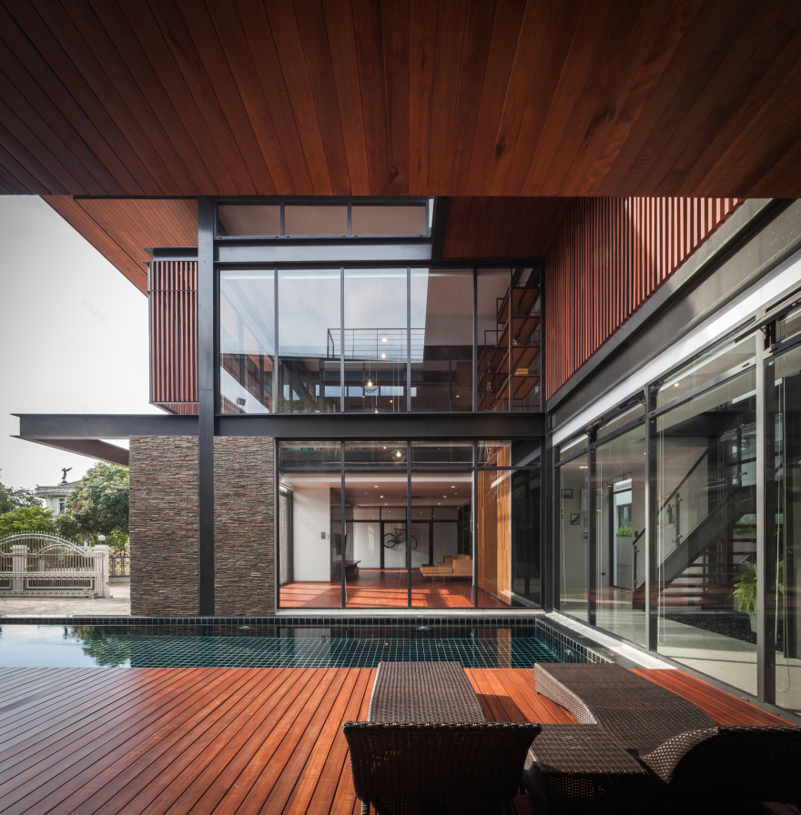 泰国曼谷桥梁别墅丨Junsekino Architect And Design-44