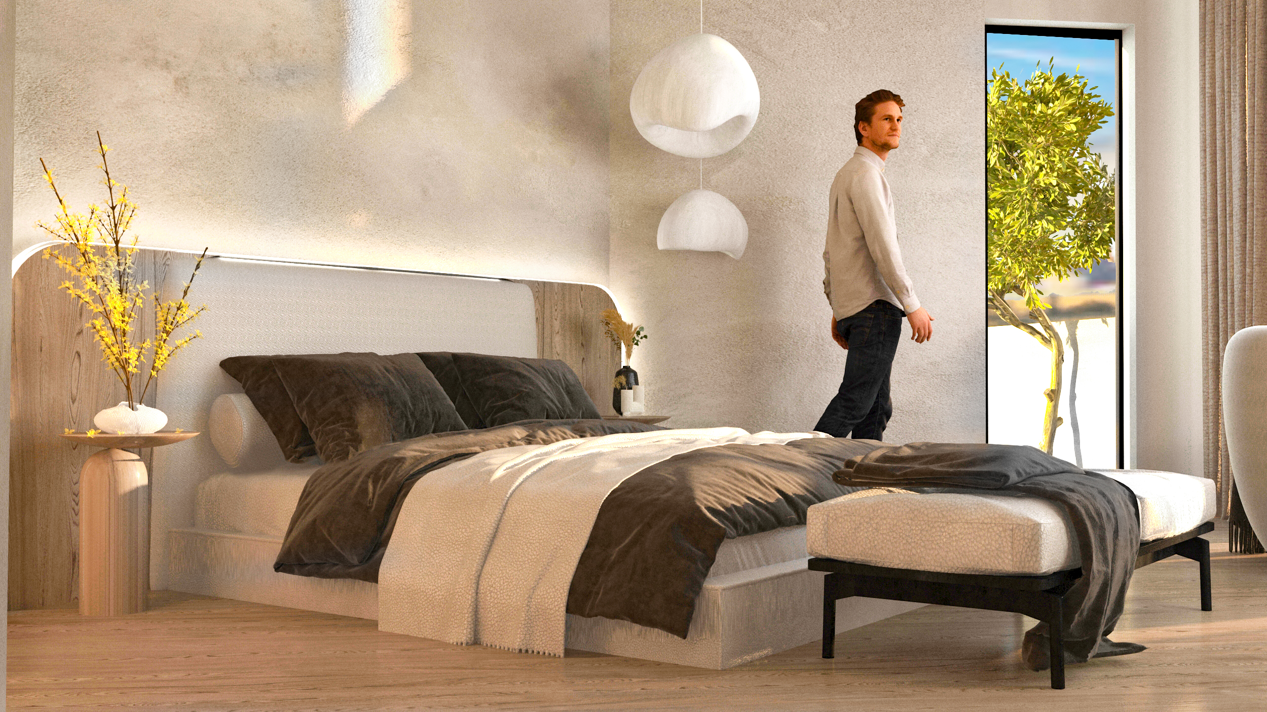 盆景度假村 侘寂丨Basma Dorgham-12