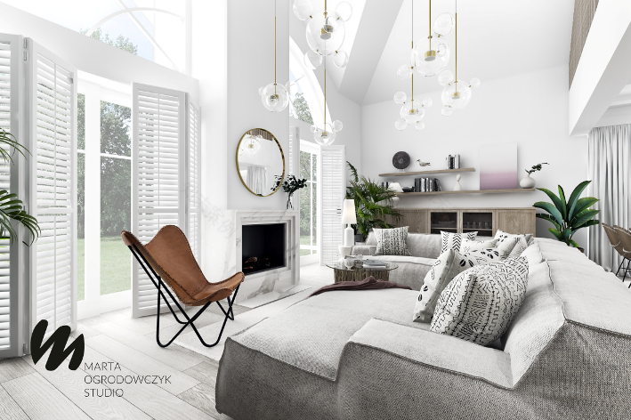 现代波西米亚风格住宅首层设计丨波兰华沙丨Marta Ogrodowczyk,Marta Piórkowska-14