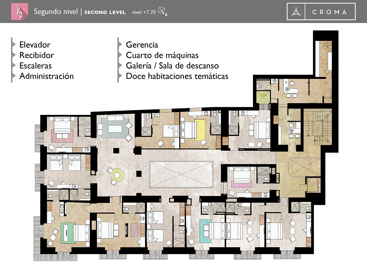 墨西哥风情酒店设计 · Croma Arquitectura 的 Andante Puebla-21